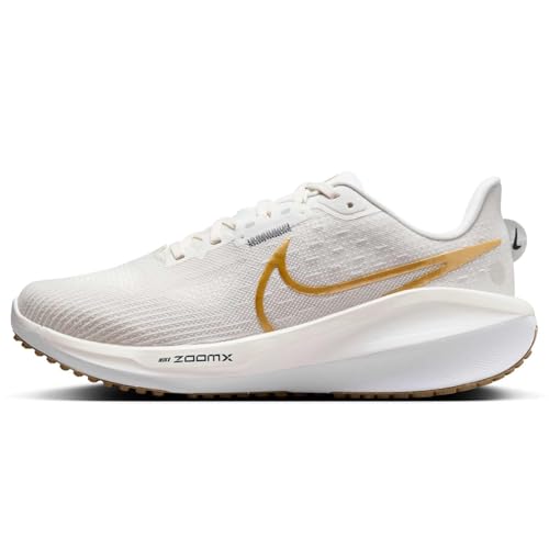 Nike Vomero 17 Women's Road Running Shoes (FB8502-006, Phantom/Light Bone/Sail/Metallic Gold) Size 10