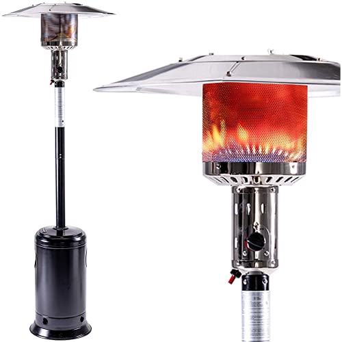 Patio Heaters For Outdoor Use 47000 Btu Portable Flame Heater With Wheels Heaters For Indoor Use,Outdoor Pyramid Heaters For Patio Propane #TOP2