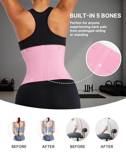 Image of SHAPELLX Waist Trainer for Women Waist Cincher Corset Shapewear Body Shaper Tummy Control Stomach Belt Postpartum Band