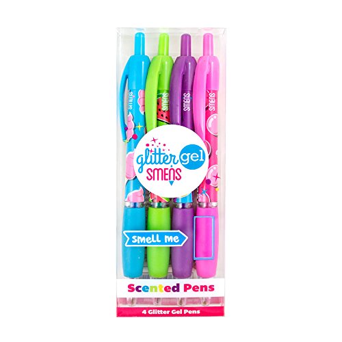 image for Scentco Glitter Gel Smens - Gourmet Scented Pens, Colored Gel Ink, Med