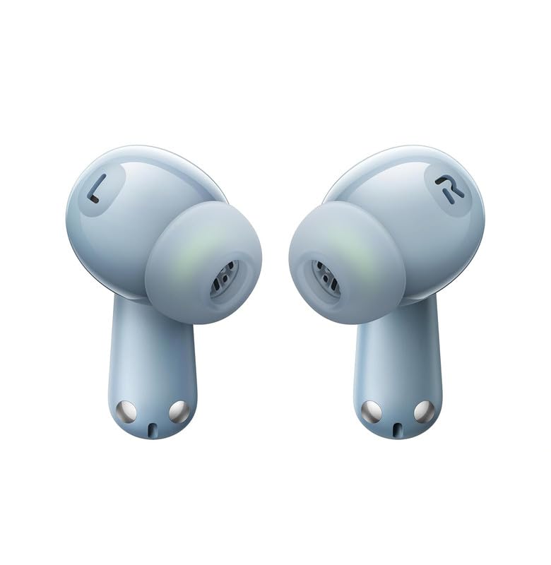 Image of Earbuds for One-Plus Nord 4 Earbuds Original Like True Wireless Bluetooth in-Ear Headphones Earphones TWS with Mic, Touch Controls, Deep Bass, Sports (38 Hours Case, OPBD3R1)