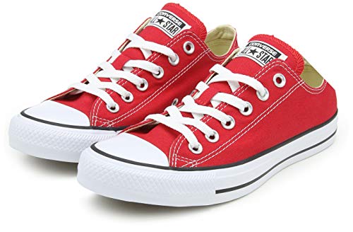 Converse Unisex Classic Chuck Taylor All Star Low Top Sneakers (11 B(M) US Women / 9 D(M) US Men, Red)2