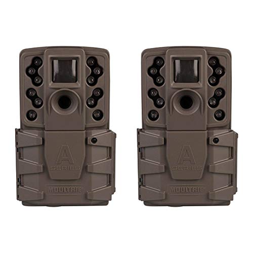 Moultrie A-25i 12MP Low Glow Scout Infrared Game Trail Camera, Brown (2 Pack)