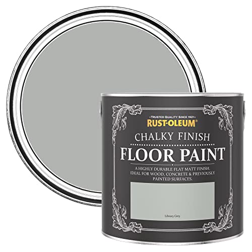 Rust-Oleum Grey Scratch-Proof Floor Paint in Matt Finish - Library Grey 2.5L