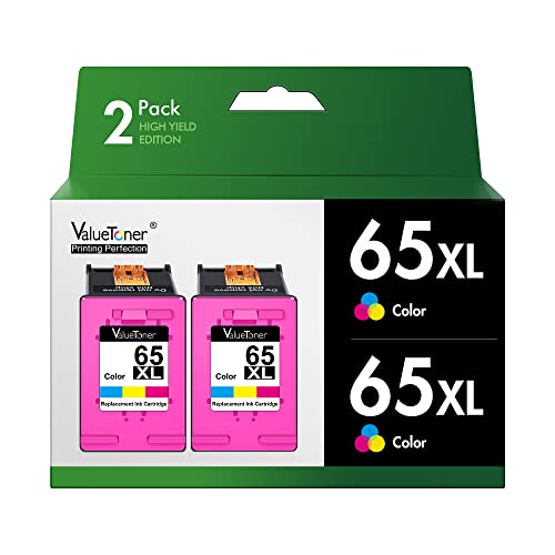 Cartouches HP 65XL haute capacité Valuetoner pour des impressions nettes et durables