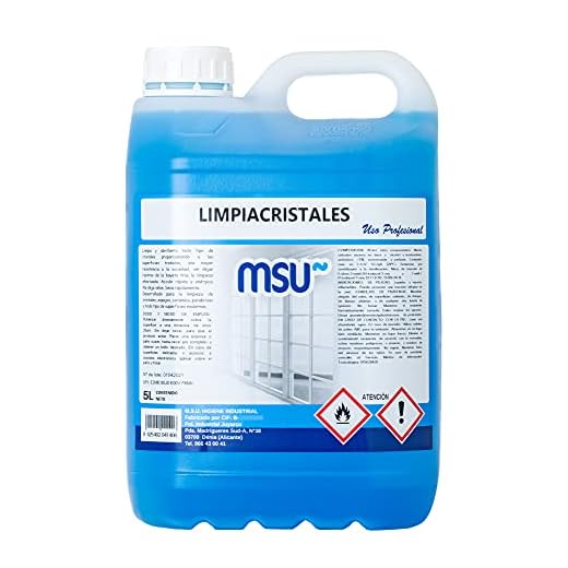 MSU® - Limpiacristales MSU. Envase 5 Litros