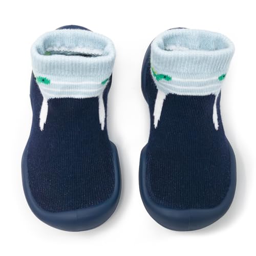 Komuello Toddler Shoes for Boys – Breathable, Washable, Non-Slip Sock Shoes with Air Cushion Sole – Durable, Stay-On, Indoor/Outdoor, BPA-Free