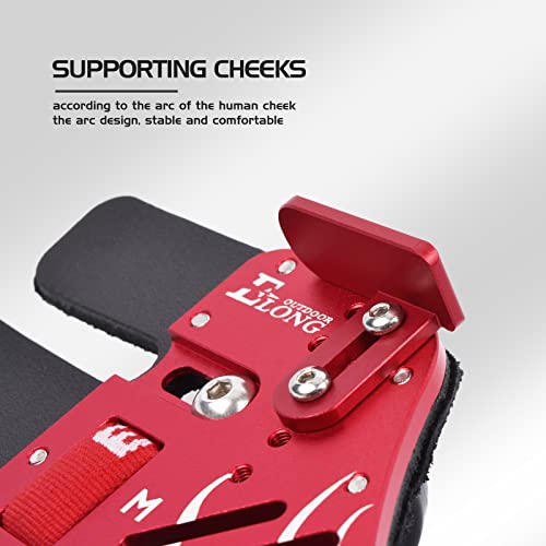Elong Archery Recurve Bow Finger Tab Genuine Leather + Aluminum Plate Adjustable Finger Guard Protective Gear For Right Hand #TOP7