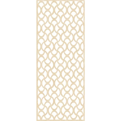 Image of Resort Decorative Pierced Fretwork Wood Wall Panels, 29 3 /8 inchW x 74 3 /8 inchH x 1 /4 inchT, Birch