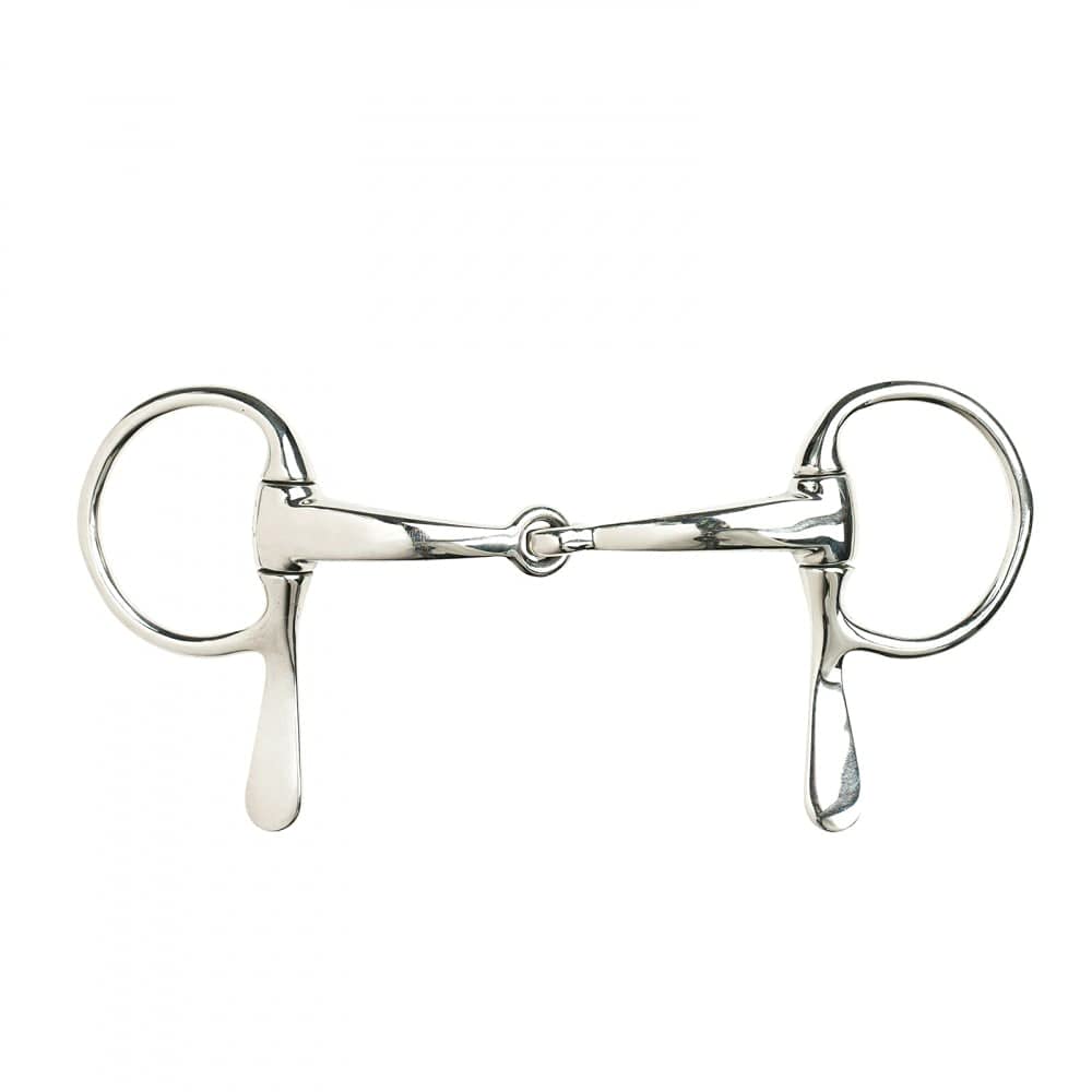 Finntack Curved Snaffle Half Cheek Driving Bit