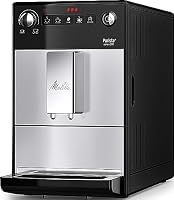 Melitta Purista - Kaffeevollautomat mit Lieblingskaffee-Funktion, Kaffeemaschine mit Mahlwerk und 5-stufig verstellbarem Mahlgrad, für Kaffee und Espresso, silber/schwarz – Ansicht 2