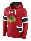 Fanatics - NHL Chicago Blackhawks Iconic Exclusive Pullover Hoodie Farbe Rot, Größe M