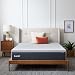 LUCID 2 Inch Bamboo Charcoal Memory Foam Mattress Topper - King
