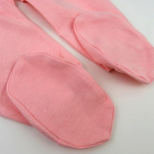Image of HonestBaby Baby 3-Pack Footed Pants Roomy Fit Pull on Bottoms 100% Organic Cotton for Infant Baby Boys, Girls, Unisex