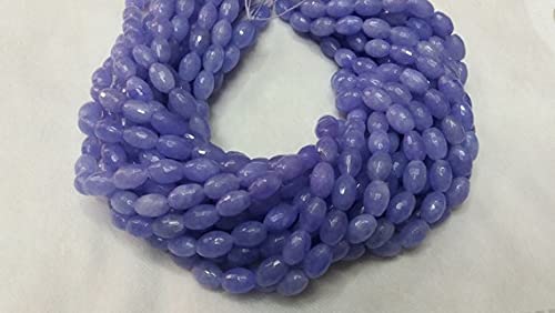Perles chalcédonite lavande 6x8mm pour animer vos ateliers bijoux créatifs