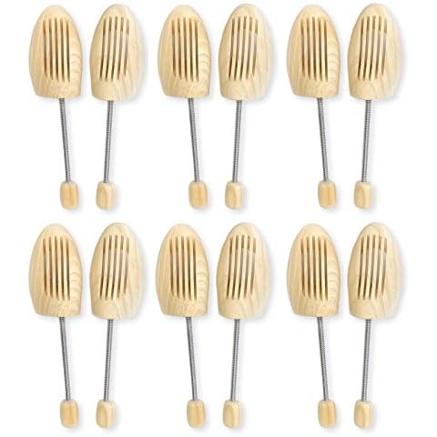 Cedar Elements Shoe Trees for Woman – Solid Wooden Pine Shoe Stretcher Shoe Shaper (6 Pack) Great for Loafers, Sneakers, High Pumps – XL/L For Woman Shoe Size 9.5-7.5 (M/S Woman Size 7-5.5, 6) Cover