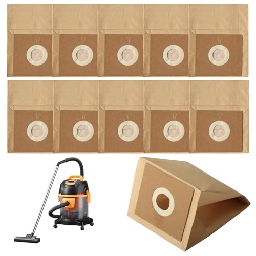 10 Pcs Vacuum Cleaner Bags for Bush Argos Model, Vacuum Cleaner Paper Dust Bags for Bush Argos Model VCB35B15C1J7W-70 VYTRONIX RBC02 BC-402 BC-501Value VC-401 VC-402 Accessories