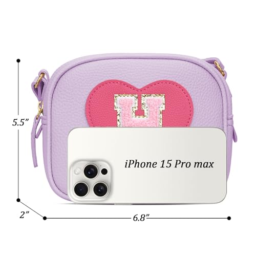 Image of KKXIU Birthday Gifts for Girls Initial Toddler Purse Cute Kids Crossbody Bag