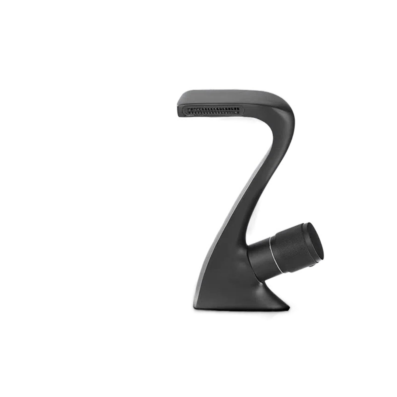 Mitigeur lavabo cascade noir en laiton robuste pour eau chaude et froide