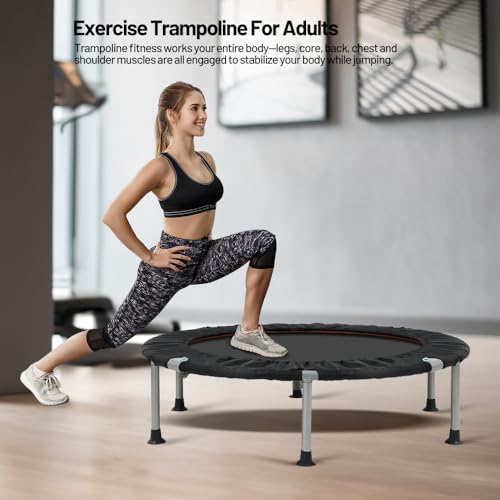 Panana Foldable Mini Fitness Trampoline, 48 inch Rebounder - Image 7