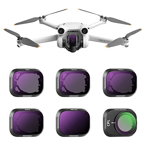 Pack 6 Filtres ND/CPL/UV Pour DJI Mini 4K/2 SE/SE/2/Mavic Mini – ND4/8/16/32 + 2 Chiffons