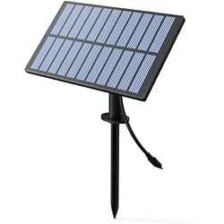 RAINPOINT Solar Panel for ITV156/256 Water Timer, Includes 2 AA Rechargeable Batteries, Continuous Power for Garden & Lawn Irrigation Timers, IPX5 Waterproof, Easy Installation