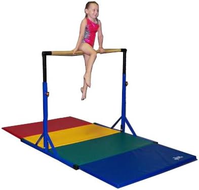 Team Sports Gymnastics Horizontal High Bar -Blue Paint, 100 lbs. Weight Limit (mat not included)