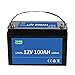Produktbild 12v 100ah Lifepo4 Batterie Deep Cycle Lithium-Eisenphosphat-Batterie Eingebautes BMS, mit LadegeräT füR Auto, LKW, Boot, Wohnmobil, Rasentraktor und Mehr,Schwarz,12V6AH
