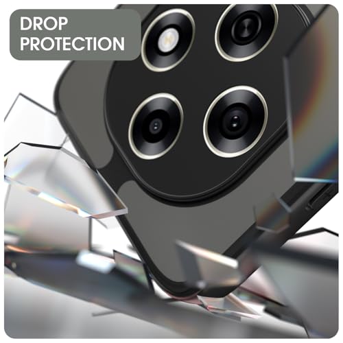 Image of Amazon Basics Back Cover for Oppo F31 Pro 5G Compatible with Mag-Safe Smoke Back | Shockproof Design | Hard Transparent Back Case (Black Smoke Mag-Safe)