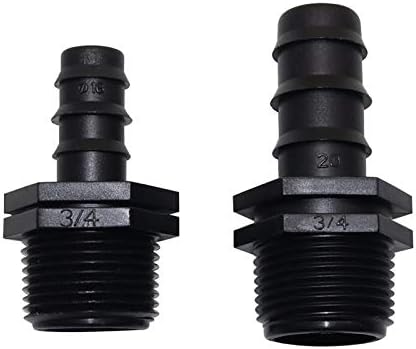 Garden Hose Connection Accessories DN16, DN20 Hose Straight Connector with Threaded Connections to a water pipe 1/2" 3/4" Male Threaded Quick Water Adapter 100 Pcs (Color : 1I2 Inch to DN20)
