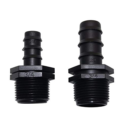 Accessori di Giunzione per Tubi Flessibili DN16, DN20 Tubo connettore Diritto con attacchi filettati ad Un Tubo 'Acqua 1/2" 3/4" Filettatura Maschio Adattatore Acqua rapido 100 pc