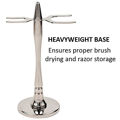 Taconic Shave's "Rocket Style" Safety Razor And Shaving Brush Stand #TOP2