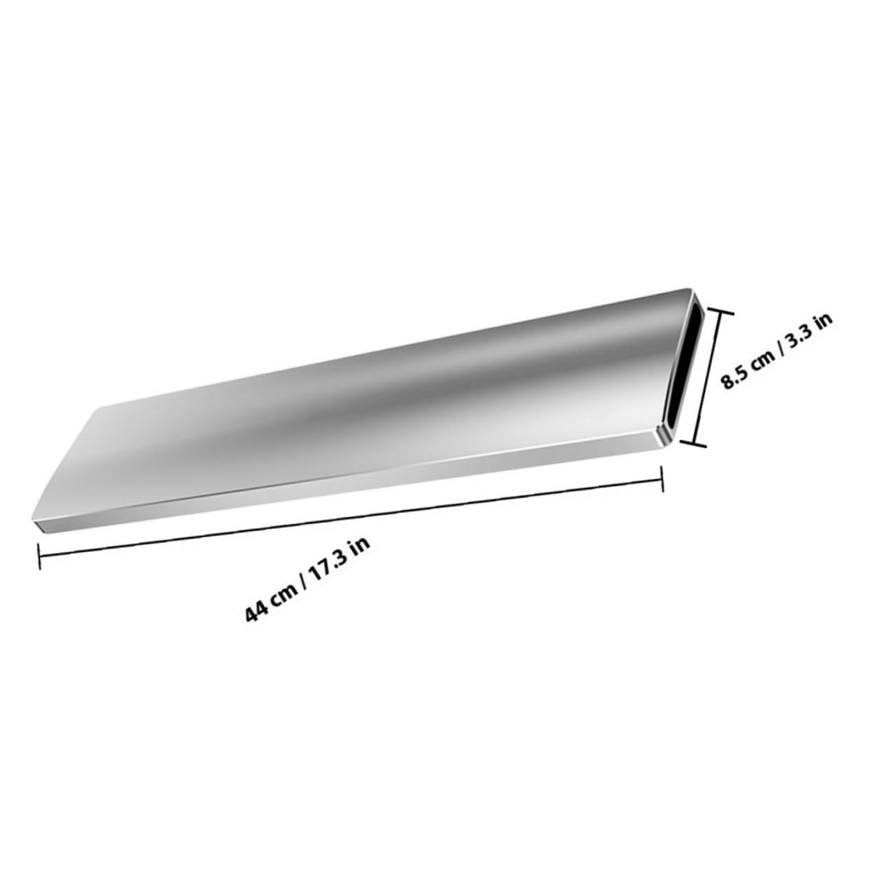 Veemoon Mechanische Tastatur Handgelenkauflage aus Aluminiumlegierung Ergonomisches Design Rutschfest Stabil für 104-Tasten Tastaturen Silber