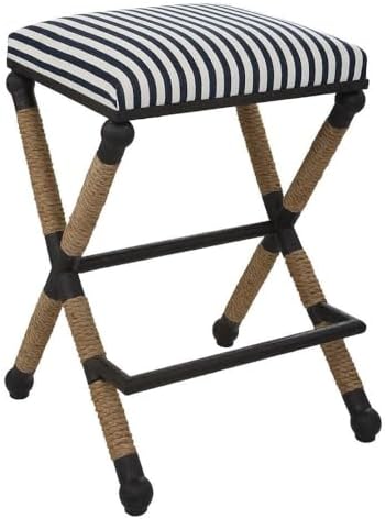 Uttermost Braddock - Backless Counter Stool-27.63 Inches Tall and 18.75 Inches Wide