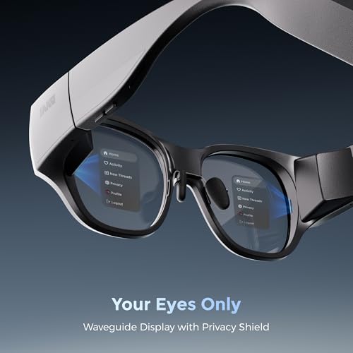 Image of inmo AIR3 Smart AR Glasses, 1080P Micro-OLED Display, 36 FOV, 150 inch Virtual Screen, Built-in Processor, AI Assistant, Portable All-in-One Immersive XR Glasses (Ring NOT Included)