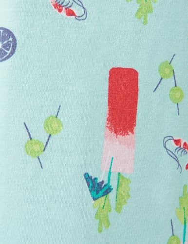 Image of HUE Women's Summer Vacation Pajama Separates, Soft, Whimsical Print Pjs with Tropical Beach Themes, Flip Flops, Cocktails