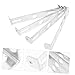 DOITOOL 4pcs Versatile Ceiling Light Mounting Bracket Kit Iron Support for Ceiling Fans Light Fixtures Easy Installation for Home Commercial Use