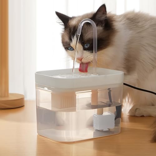 Fuente de Agua para Gatos 1.5L Dispensador Automático miniatura 6