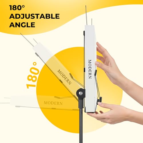 CAHAYA 2-in-1 Desktop & Bodenständer Notenständer – Tragbarer Notenständer, Höhenverstellbar, Klappbar mit Tragetasche & Notenklammer für Schüler, Musiker, Outdoor-Auftritte