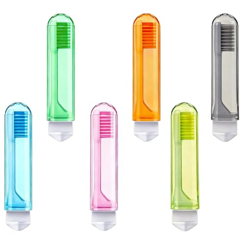 Brosse à Dents de Voyage Pliable Souple, Mini Toothbrush Portable avec Protection Hygiénique, 6 Couleurs, pour Adultes et Enfants, Idéale pour Vacances,...