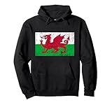 wales dragon flag welsh retro cymru medieval felpa con cappuccio