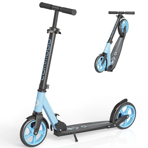 Kick Scooter for Kids 5-12, Teens, Adults, CPSC Certified Foldable Lightweight Sport Scooter with 8 Inch Wheels, Max Load 240 LBS, Gift for Childs