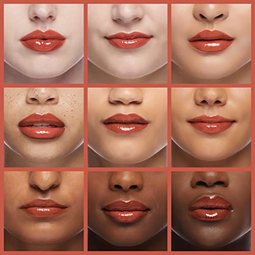Image of Maybelline Lifter Gloss, Hydrating Lip Gloss with Hyaluronic Acid, High Shine for Plumper Looking Lips, Sand, Rose Neutral, 0.18 Ounce