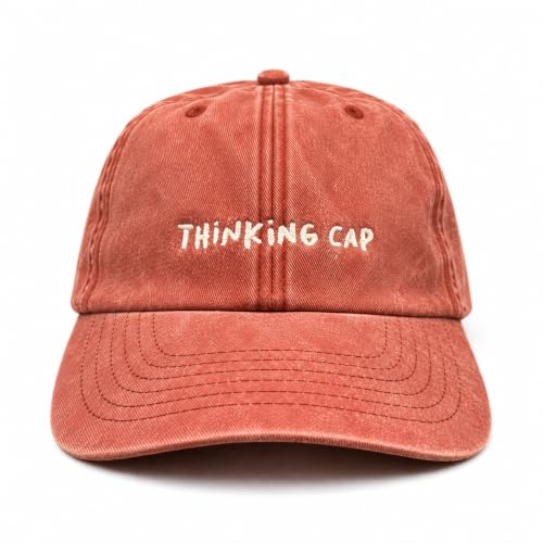 Vivian Flytrap Unisexe Thinking Cap Casquette de Baseball Brodée Délavée - Coral