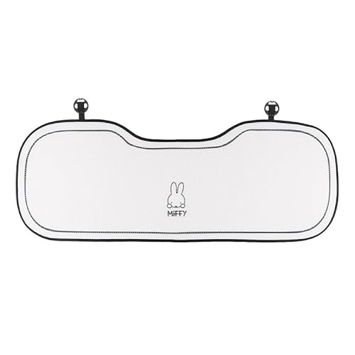 ミッフィー カーシートクッション 後部座席 シートクッション カー背もたれクッション クッション車 マットクッション クッション 夏用冷却パッド スタンダードメッシュ 車用滑り止め冷却クッション 滑り止めメッシュ 通気性 取り付け簡単 猛暑対策(ミッフィー