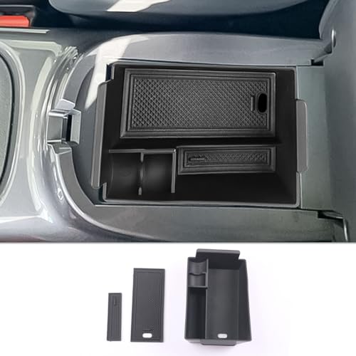 CDEFG Compatible with Nissan Juke F16 2020-2022 2023, UK Centre Console Storage Box, Car Armrest Organiser Tray with Anti-slip mat Juke Hybrid 2023 Accessories
