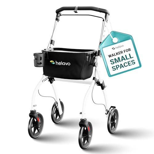 Image of Helavo Narrow Walker for Small Spaces, 23.6 inch Wide, Indoor Walker with Tray