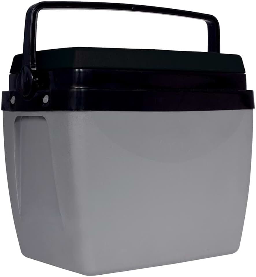 Mor - Caixa Térmica 26 Litros Cinza com Preto