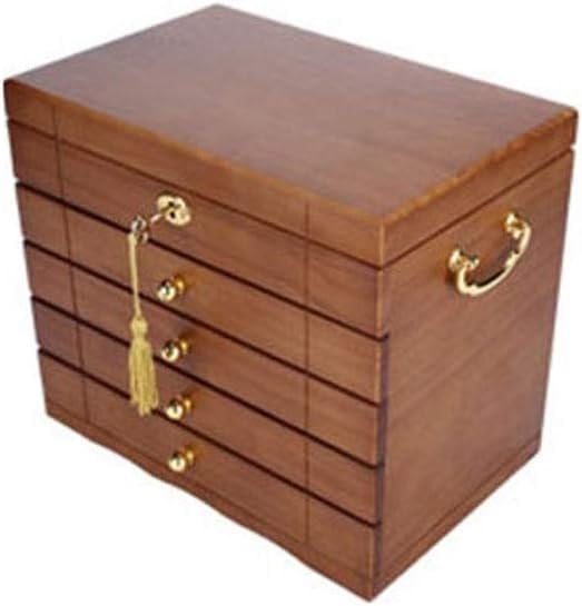 Jewelry Storage Box Gift for Women Jewelry Box Solid Wood with Lock Jewelry Storage Box Princess Jewelry Box