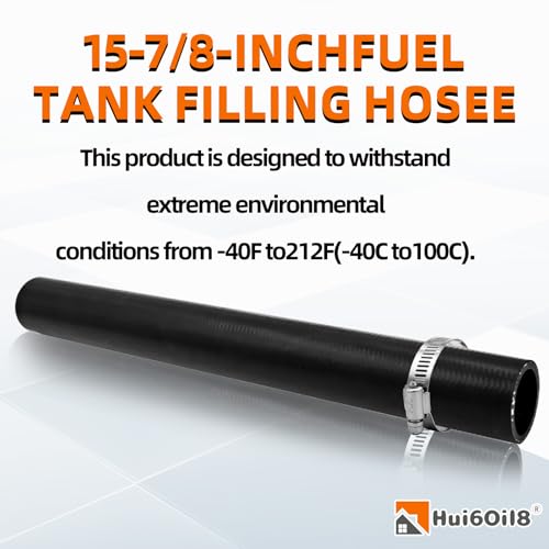 15 7/8' Length, Inner Diameter 1 3/4"(1.75in) Gasoline Fuel Filler Neck Hose with 4 Clamps (shape: 45 degree) by Hui6OIL8 - Used condition - Image 5